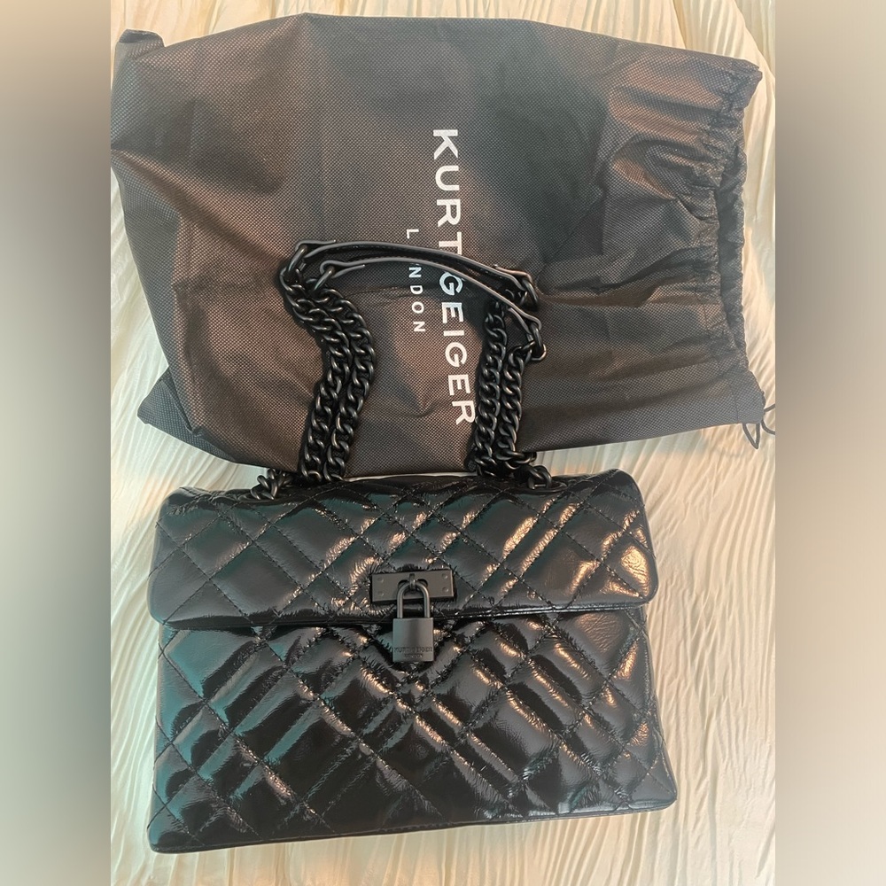 Kurt Geiger Black Quilted Women's Bag